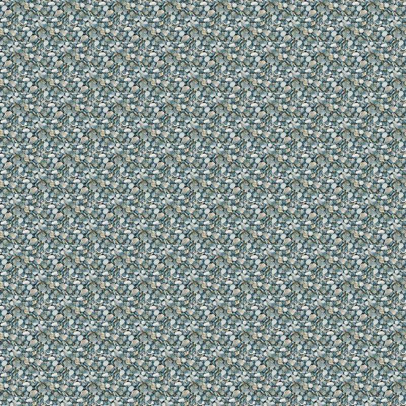 Lakeside Retreat - River Rocks in Green - Deborah Edwards - Northcott (Pre-order: Feb 2026)