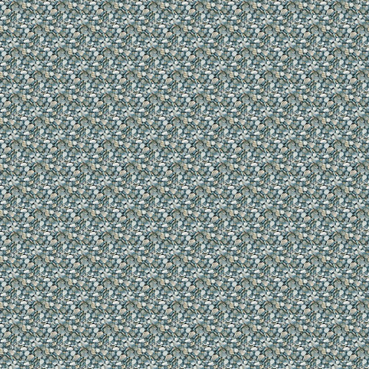 Lakeside Retreat - River Rocks in Green - Deborah Edwards - Northcott (Pre-order: Feb 2026)