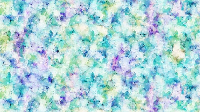 Infatuation - Ink Drops in Aqua Multi - Deborah Edwards & Melanie Samra - Northcott