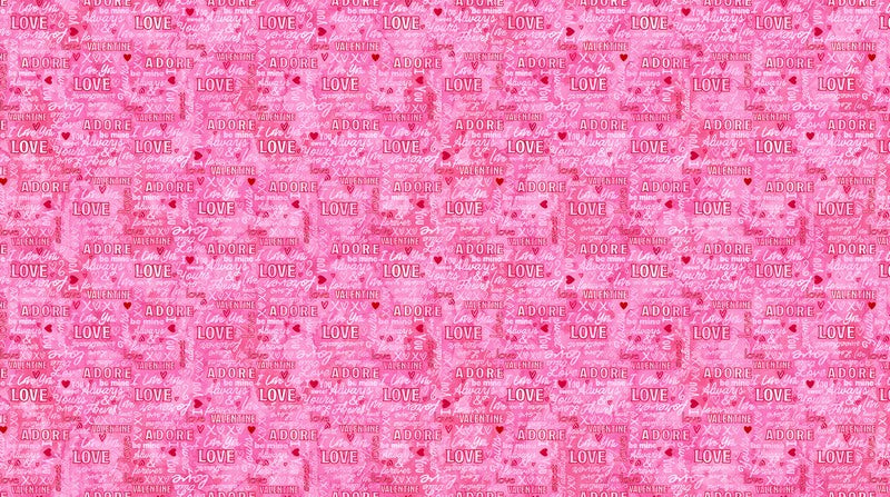 Forever Love - Words in Light Pink - Deborah Edwards & Emily Wenk - Northcott
