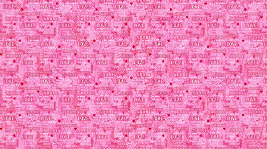 Forever Love - Words in Light Pink - Deborah Edwards & Emily Wenk - Northcott