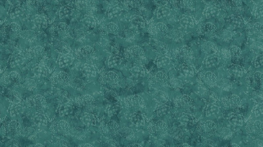 Whisper - Foliage in Teal - Deborah Edwards & Melanie Samra - Northcott (Pre-order: April 2026)