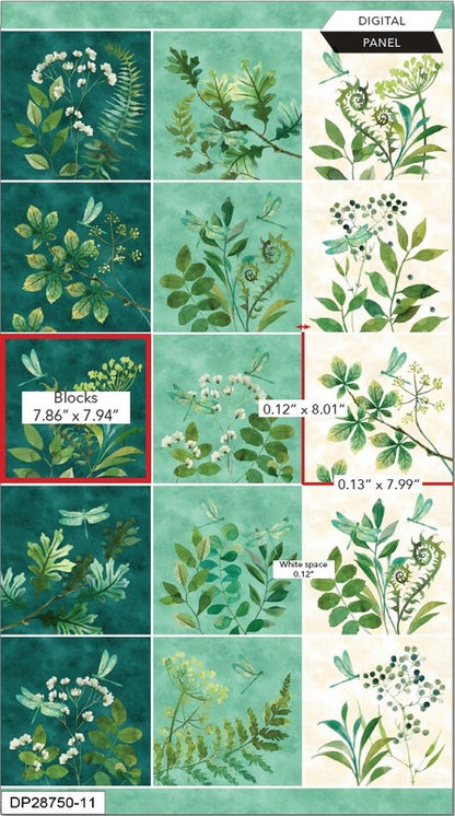 Luscious - Blocks PANEL in Cream Multi - Northcott