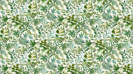 Luscious - Multi Leaves in Cream Multi - Northcott (Pre-order: Feb 2026)