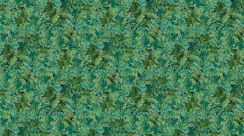 Luscious - Ferns in Teal Multi - Northcott (Pre-order: Feb 2026)