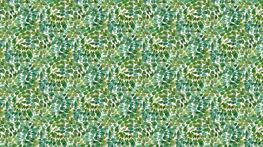 Luscious - Packed Leaves in Cream Multi - Northcott (Pre-order: Feb 2026)