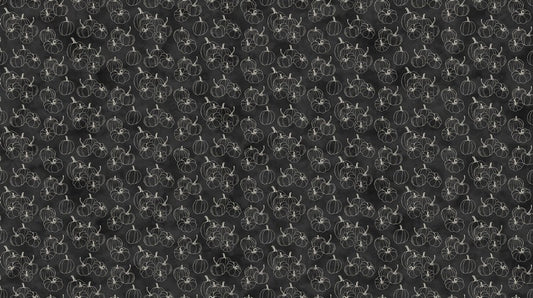 Night Owl - Pumpkin Blender in Charcoal - Deborah Edwards - Northcott (Pre-order: June 2026)