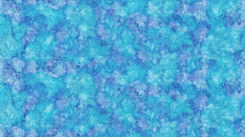 Coral Reef - Coral Texture in Blue - Deborah Edwards & Melanie Samra - Northcott (Pre-order: May 2026) - Dinkydoo Fabrics