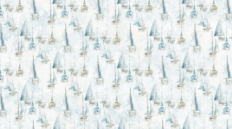 Smooth Sailing - Small Sail Boats in White - Deborah Edwards (Pre-order: Aug 2026)