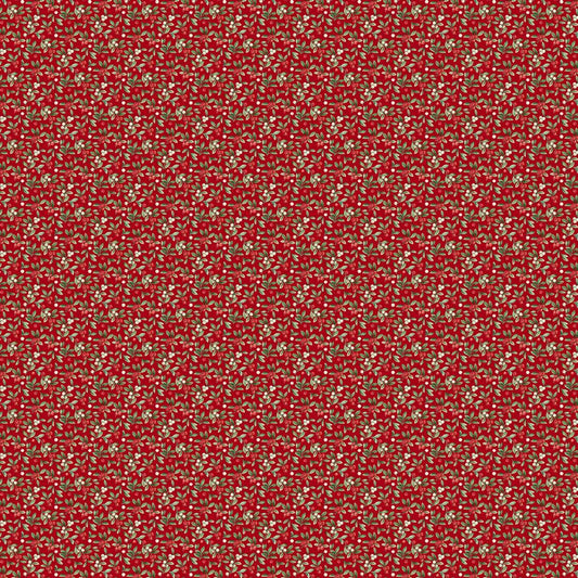 Home For Christmas - Mistletoe in Red - Deborah Edwards - Northcott (Pre-order: June 2026)