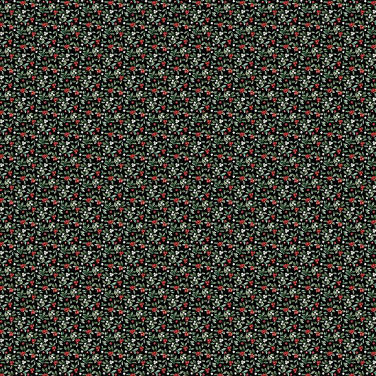 Home For Christmas - Mistletoe in Black - Deborah Edwards - Northcott (Pre-order: June 2026)