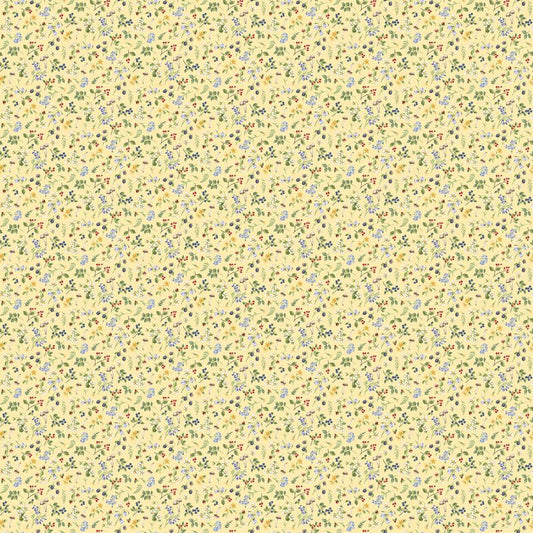 Country Mouse - Small Floral Toss in Yellow - Deborah Edwards - Northcott (Pre-order: June 2026)