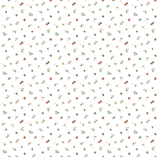 Country Mouse - Berry Toss in White - Deborah Edwards - Northcott (Pre-order: June 2026)