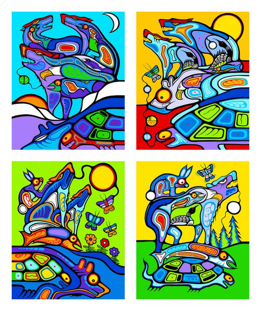 The Four Seasons - Panel in White - Mark Anthony Jacobson - Northcott (Pre-order: Nov 2026)