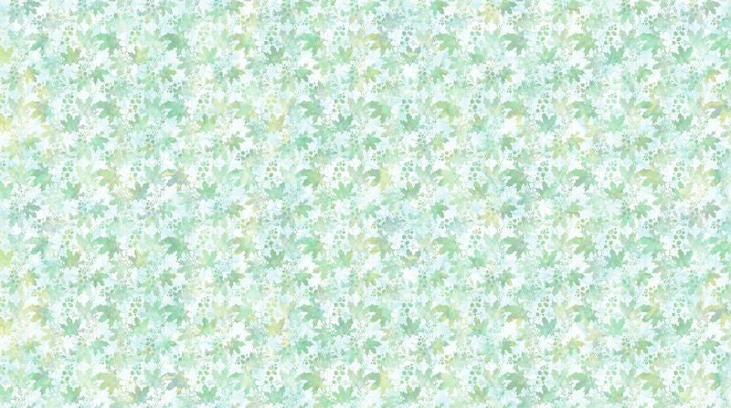 Serenity Springs - Leaves in Light Blue - Deborah Edwards & Melanie Samra - Northcott (Pre-order: Nov 2026) - Dinkydoo Fabrics