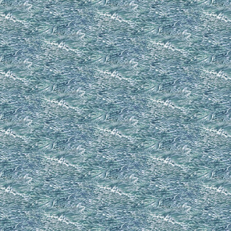 Voyage - Waves in Blue - Lee Kromschroeder - Northcott (Pre-order: Aug 2026) - Dinkydoo Fabrics