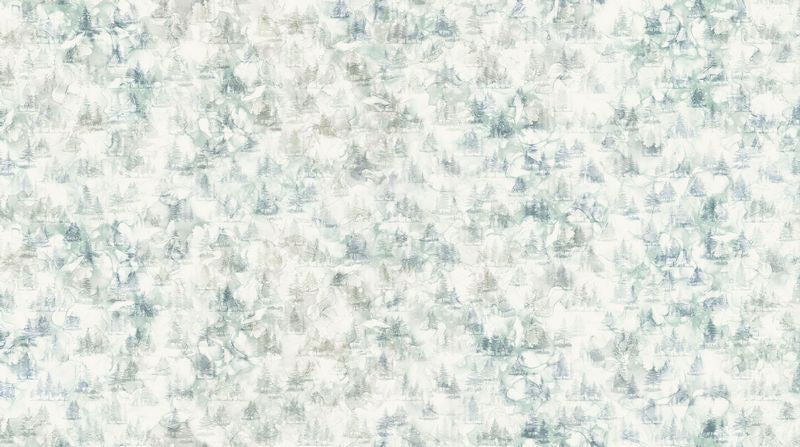 Altitude - Multi Trees in Off White/Blue - Deborah Edwards & Melanie Samra - Northcott (Pre-order: Oct 2026)