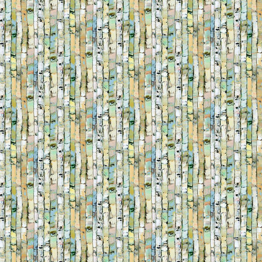 Canoe Lake - Stripe in Light Green - Iosif Derecichei - Northcott (Pre-order: Aug 2026) - Dinkydoo Fabrics