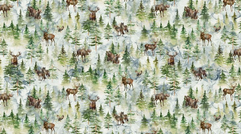 Nature's Spirits - Scenic in Cream - Deborah Edwards & Melanie Samra - Northcott (Pre-order: Jul 2027)