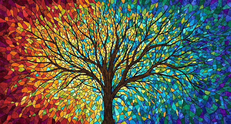 Tree of Life - PANEL in Black - Deborah Edwards & Elena Belokrinitski - Northcott (Pre-order: Dec 2026)