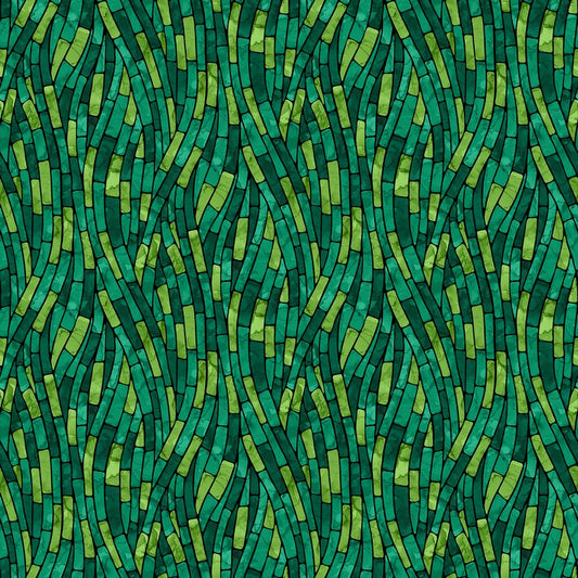Tree of Life - Wave in Green - Deborah Edwards & Elena Belokrinitski - Northcott (Pre-order: Dec 2026)