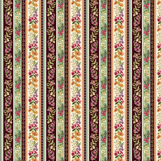 Botanica - Stripe in Beige - Deborah Edwards & Kathryn Christenson - Northcott (Pre-order: Jan 2027)
