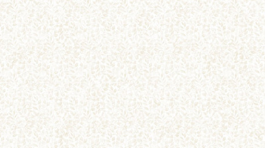 Bloomsbury - Tonal Leaves in Cream - Deborah Edwards & Melanie Samra - Northcott (Pre-order: Feb 2027)