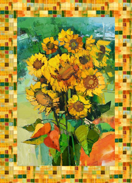 Sunny Day - Panel in Green - Iosif Derecichei - Northcott (Pre-order: Apr 2027)