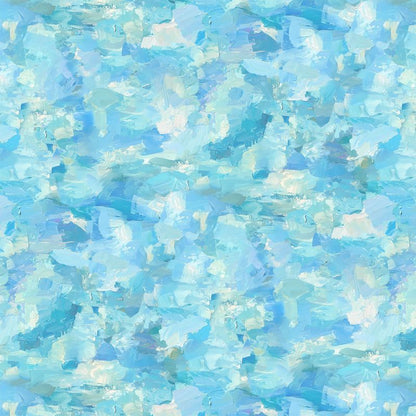 Sunny Day 108" Wide Back - Paint Brush Texture in Light Blue - Iosif Derecichei - Northcott (Pre-order: Apr 2027)