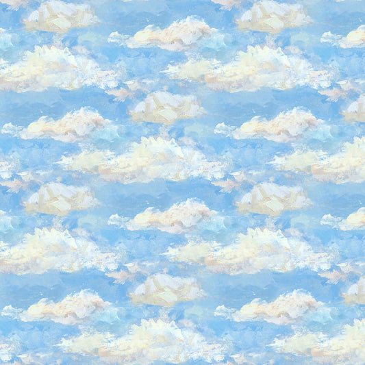 Regatta - Clouds in Light Blue - Iosif Derecichei - Northcott (Pre-order: Apr 2027)