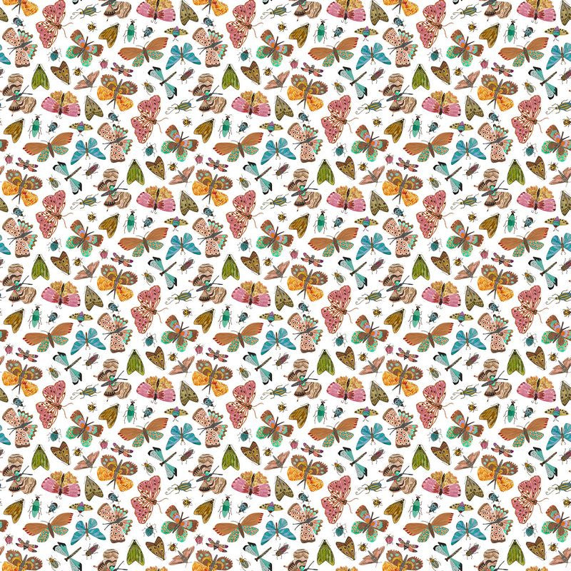 Bugs & Blooms - Butterflies in White - Pat Scheurich - Northcott (Pre-order: May 2027)