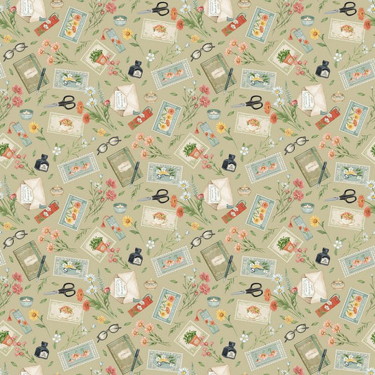 Favorite Things - Main in Sage - Deborah Edwards - Northcott (Pre-order: Jun 2027)