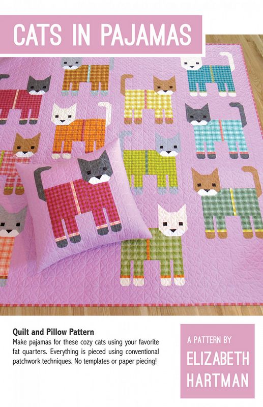 Cats in Pajamas Quilt Pattern - Elizabeth Hartman (Pre-order: July 2024)