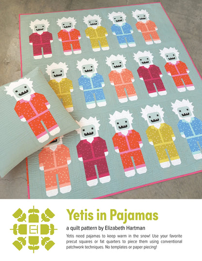 Yetis in Pajamas - Quilt Pattern - Elizabeth Hartman
