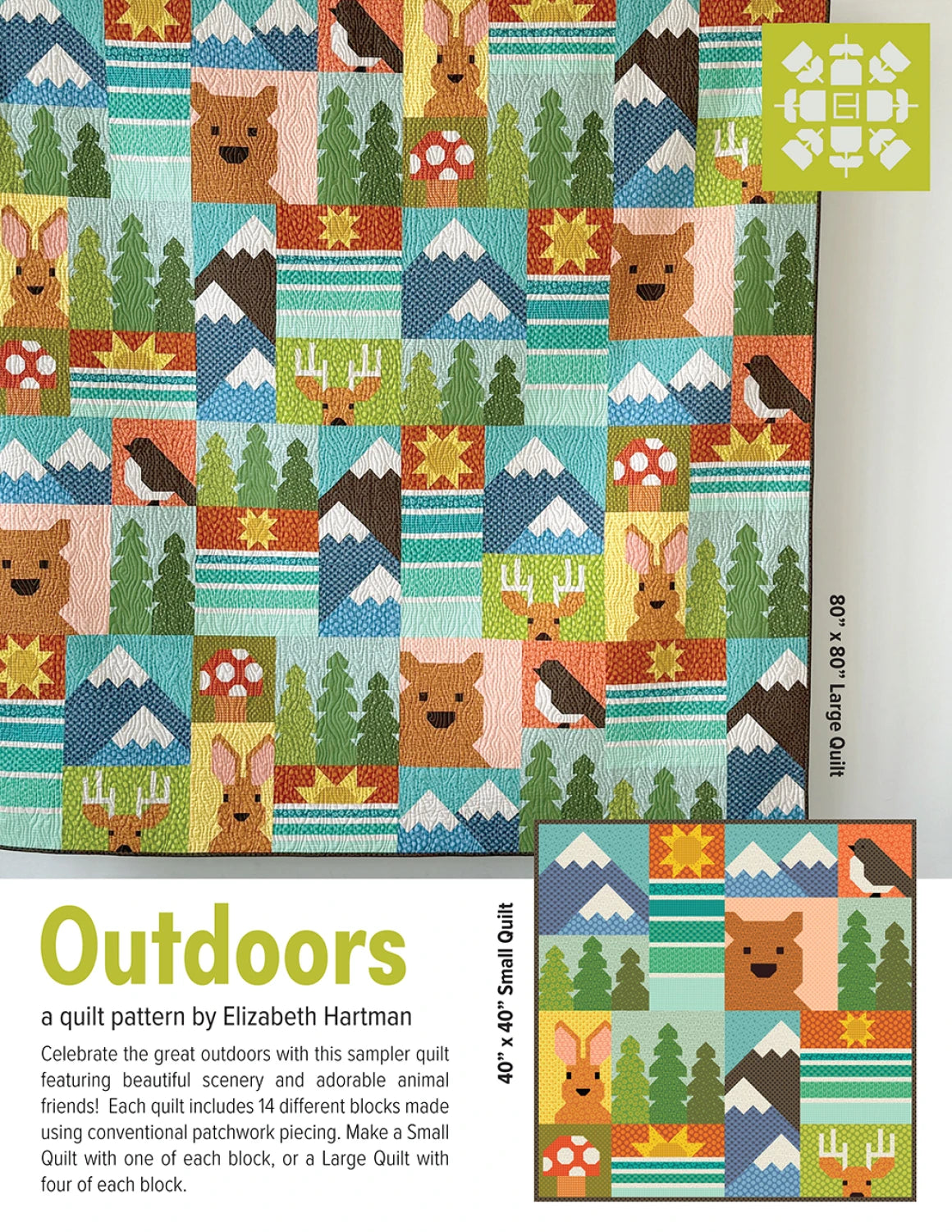 Outdoors - Quilt Pattern - Elizabeth Hartman