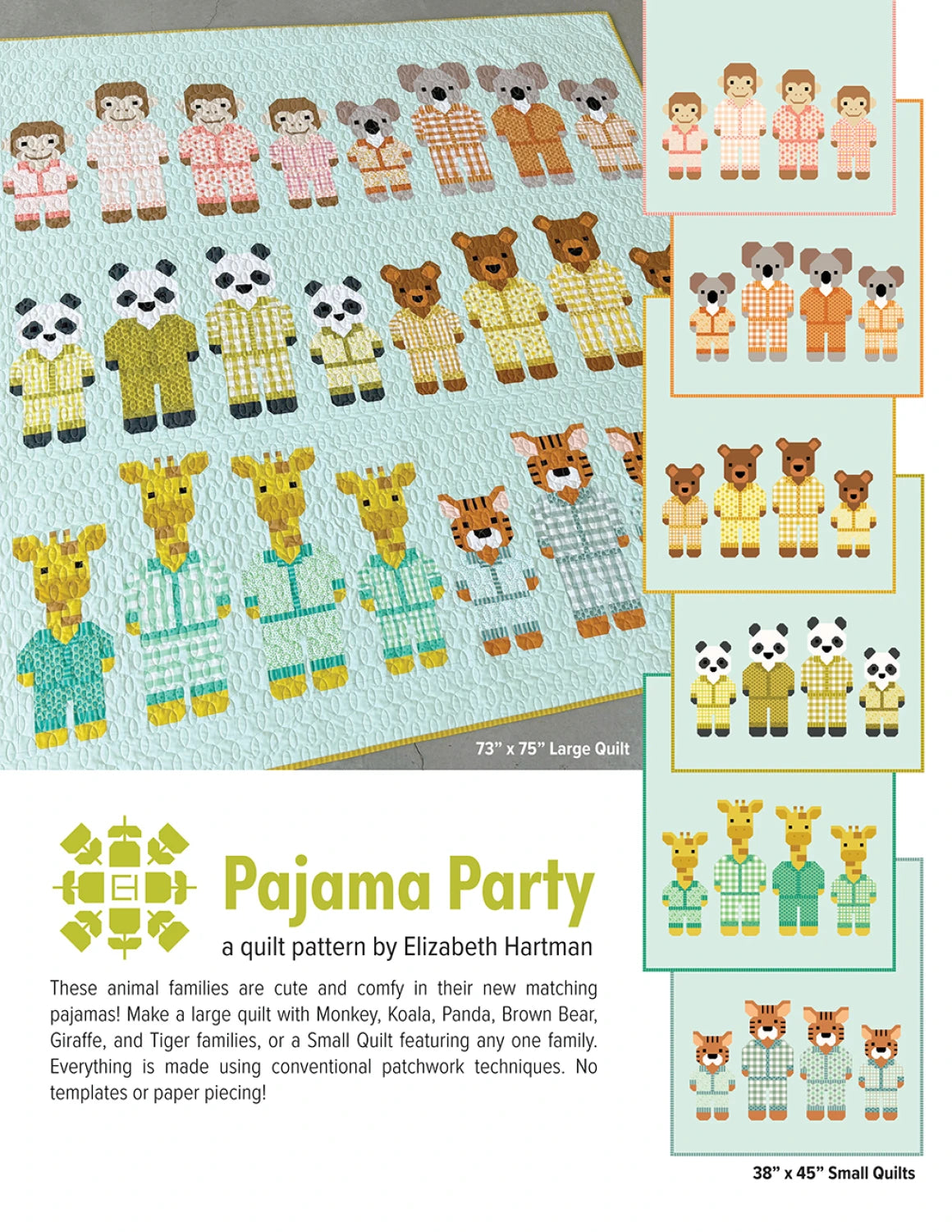 Pajama Party - Quilt Pattern - Elizabeth Hartman (Pre-order: Aug 2026)