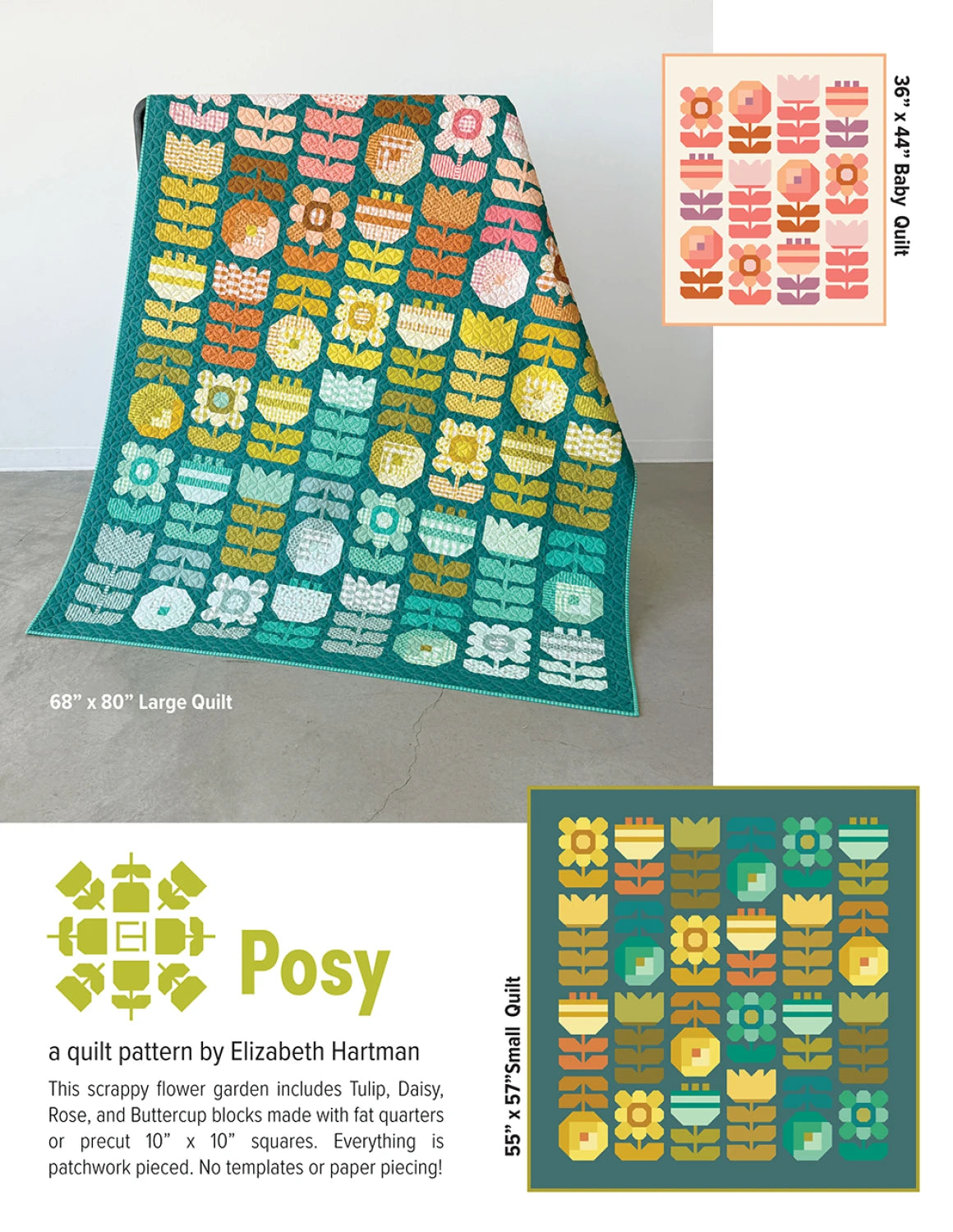 Posy - Quilt Pattern - Elizabeth Hartman (Pre-order: Aug 2026)