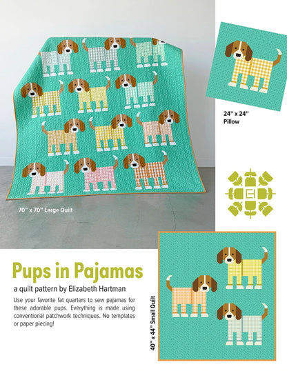 Pups in Pajamas - Quilt Pattern - Elizabeth Hartman (Pre-order: Aug 2026)