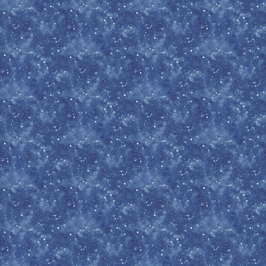 Winter Jays FLANNEL - Snow in Dark Blue - Art Brand Holdings - Northcott (Pre-order: July 2024)