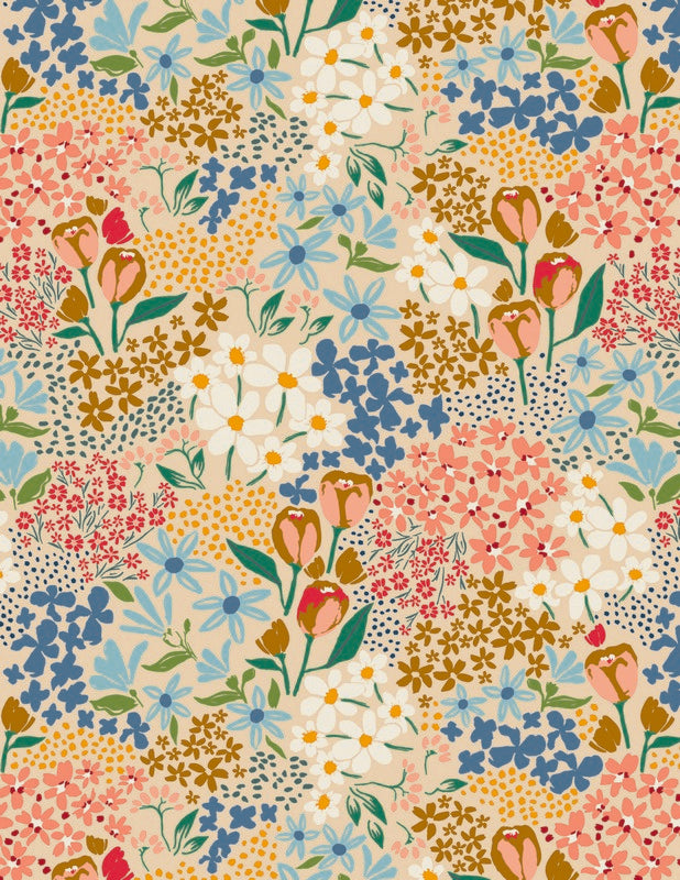 The Flower Fields - Fat Quarter Bundle - Maureen Cracknell - Art Gallery Fabrics