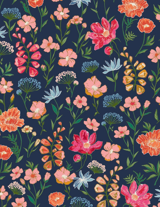 The Flower Fields - Wild Majestic - Maureen Cracknell - Art Gallery Fabrics