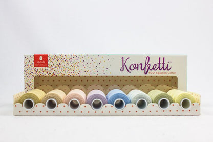 Konfetti 8 Pack - Iced Pastels - Cotton 50wt 547yd (500m) - WonderFil Specialty Threads (Pre-order: Jan 2026)
