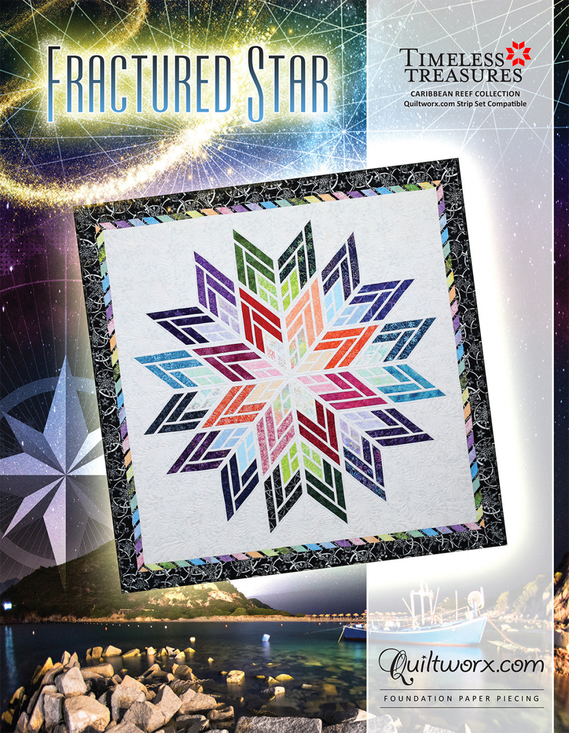 Fractured Star Quilt Pattern (FPP)- Quiltworx (Pre-order: Jan 2026)