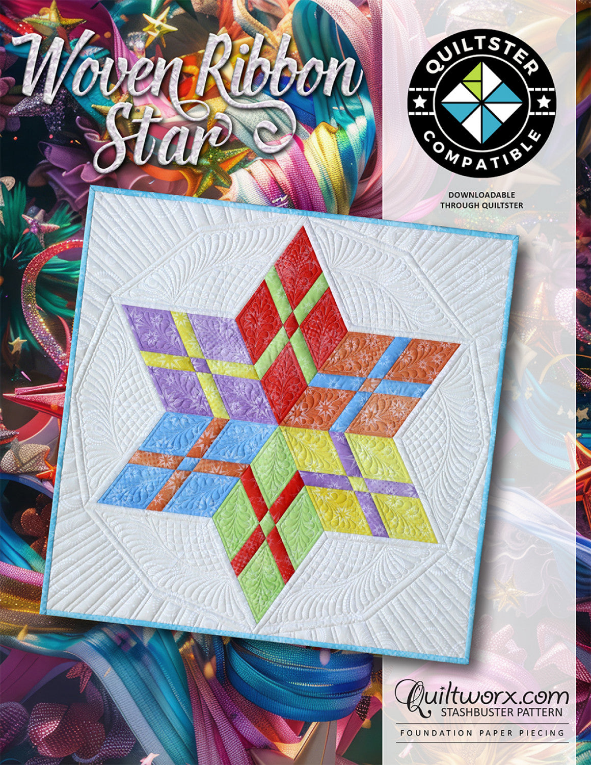 Woven Ribbon Star (FPP) - Quiltworx (Pre-order: Jun 2026)