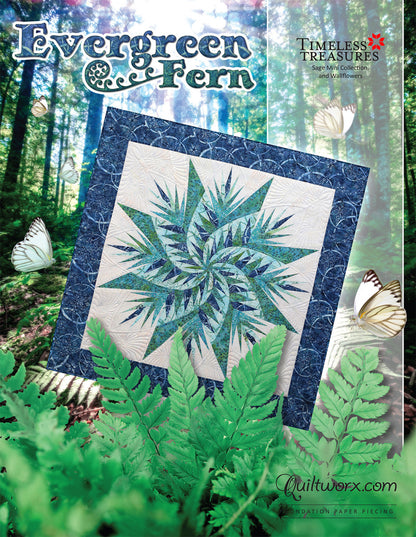 Evergreen Fern Quilt Pattern (FPP) - Quiltworx