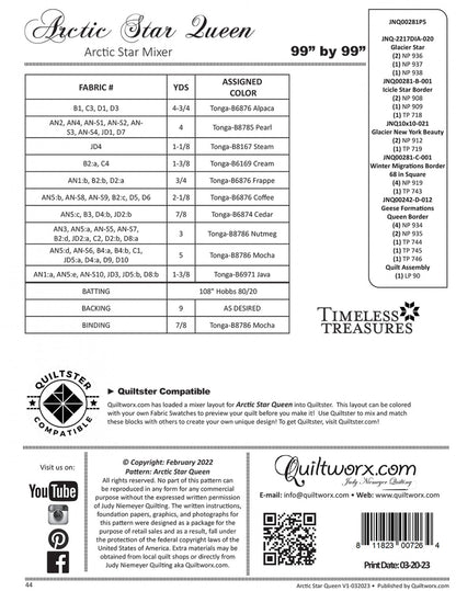 Arctic Star Queen (FPP) - Quiltworx (Pre-order: Jan 2026)