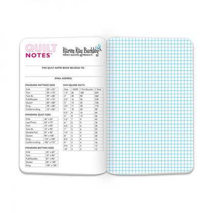 Quilt Notes Graph Paper Notebooks