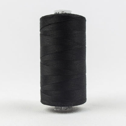 Konfetti - Black - Cotton 50wt 1094yd (1000m) - WonderFil Specialty Threads (Pre-order: Jan 2026)