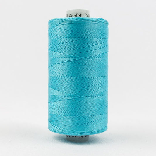Konfetti - Medium Peacock Blue - Cotton 50wt 1094yd (1000m) - WonderFil Specialty Threads (Pre-order: Feb 2026)