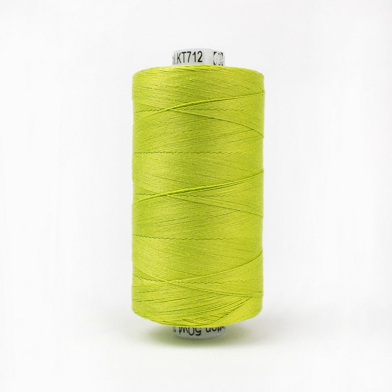 Konfetti - Chartreuse - Cotton 50wt 1094yd (1000m) - WonderFil Specialty Threads (Pre-order: Aug 2026)